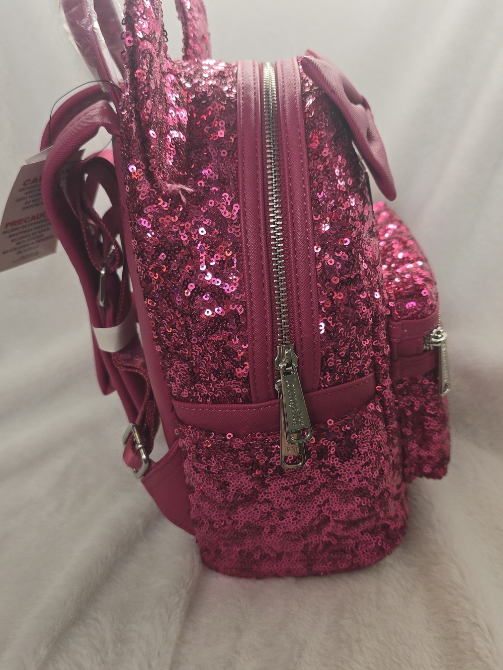 Loungefly Hot Pink Sequin Mini Backpack
